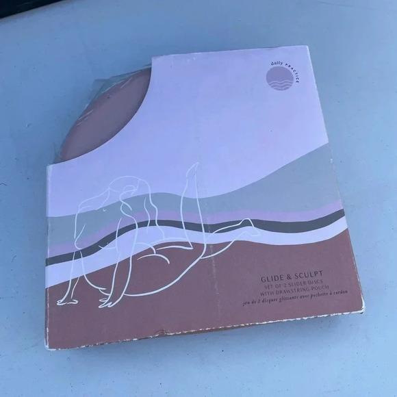 NWT Daily Practice by Anthropologie Glide & Sculpt Glider Disc Set - Picture 3 of 10